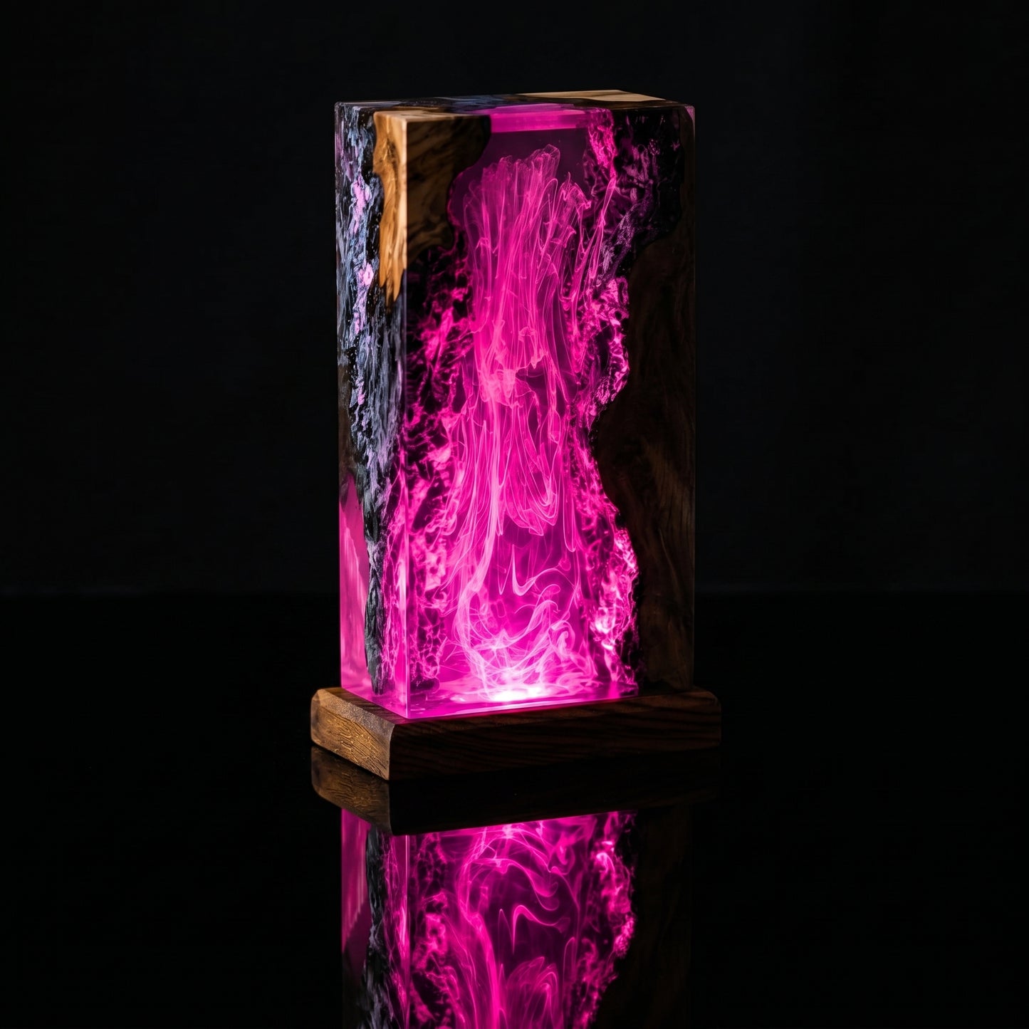 Resin Lamp Deep Blue Sea – Handmade Ambient Night Light & Modern Home Decor