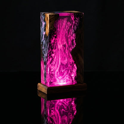 Resin Lamp Deep Blue Sea – Handmade Ambient Night Light & Modern Home Decor