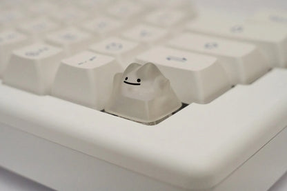 Crystal Blob Artisan Keycap, Custom Resin Keycap for RGB Mechanical Keyboard, Handmade Translucent Design