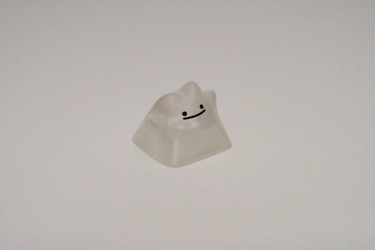 Crystal Blob Artisan Keycap, Custom Resin Keycap for RGB Mechanical Keyboard, Handmade Translucent Design