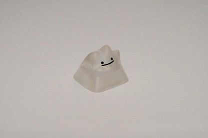 Crystal Blob Artisan Keycap, Custom Resin Keycap for RGB Mechanical Keyboard, Handmade Translucent Design